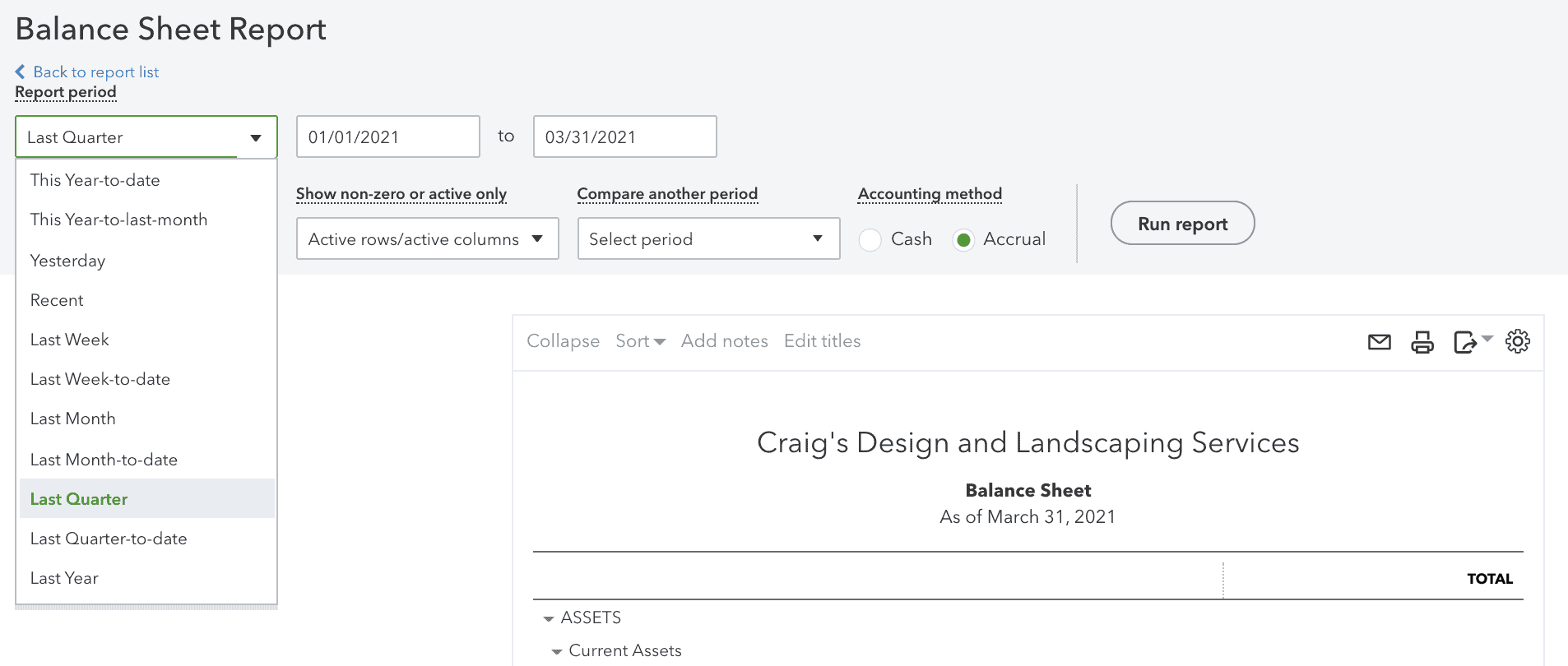 quickbooks-running-comparative-balance-sheets-1 Running Quickbooks Balance Sheet Report